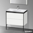 Duravit XViu washbasin with vanity unit with 2 pull-out compartments