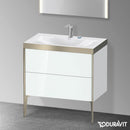 Duravit XViu washbasin with vanity unit with 2 pull-out compartments