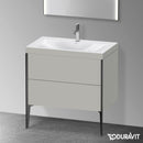 Duravit XViu washbasin with vanity unit with 2 pull-out compartments