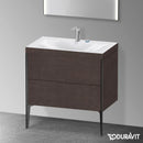 Duravit XViu washbasin with vanity unit with 2 pull-out compartments
