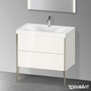 Duravit XViu washbasin with vanity unit with 2 pull-out compartments