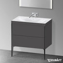 Duravit XViu washbasin with vanity unit with 2 pull-out compartments