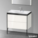 Duravit XViu washbasin with vanity unit with 2 pull-out compartments