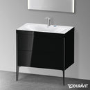 Duravit XViu washbasin with vanity unit with 2 pull-out compartments