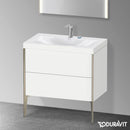 Duravit XViu washbasin with vanity unit with 2 pull-out compartments