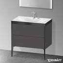 Duravit XViu washbasin with vanity unit with 2 pull-out compartments