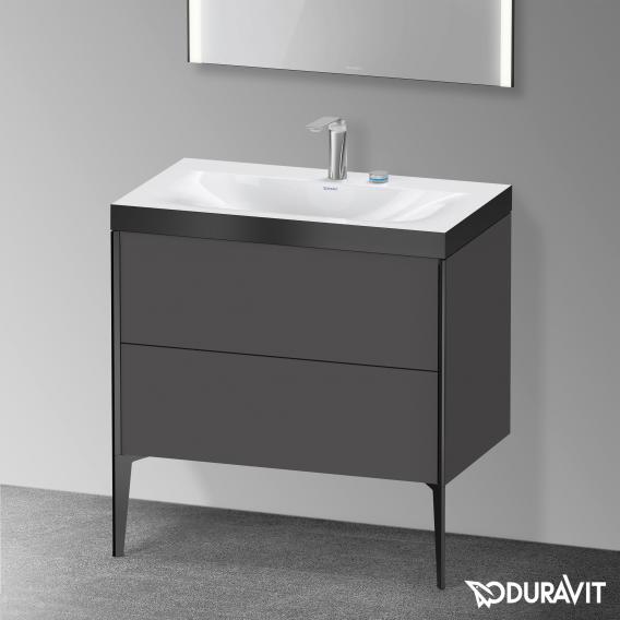 Duravit XViu 洗臉盆，附梳妝台，附 2 個拉出式隔層