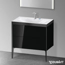 Duravit XViu washbasin with vanity unit with 2 pull-out compartments