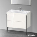 Duravit XViu washbasin with vanity unit with 2 pull-out compartments