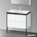 Duravit XViu washbasin with vanity unit with 2 pull-out compartments