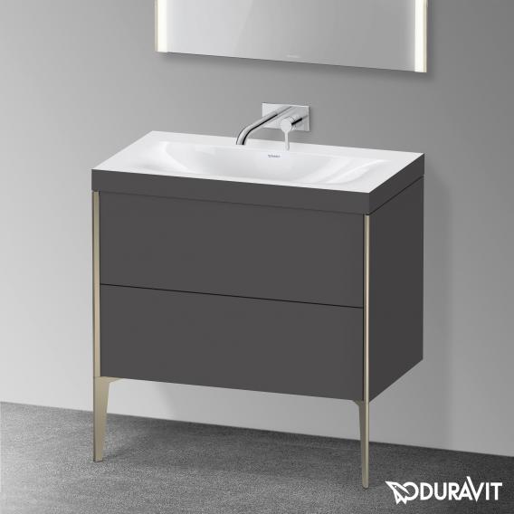 Duravit XViu 洗臉盆，附梳妝台，附 2 個拉出式隔層