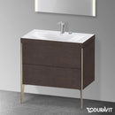Duravit XViu washbasin with vanity unit with 2 pull-out compartments