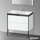 Duravit XViu washbasin with vanity unit with 2 pull-out compartments