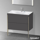 Duravit XViu washbasin with vanity unit with 2 pull-out compartments