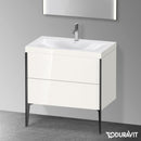 Duravit XViu washbasin with vanity unit with 2 pull-out compartments