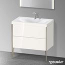 Duravit XViu washbasin with vanity unit with 2 pull-out compartments
