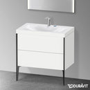 Duravit XViu washbasin with vanity unit with 2 pull-out compartments