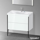 Duravit XViu washbasin with vanity unit with 2 pull-out compartments