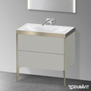 Duravit XViu washbasin with vanity unit with 2 pull-out compartments