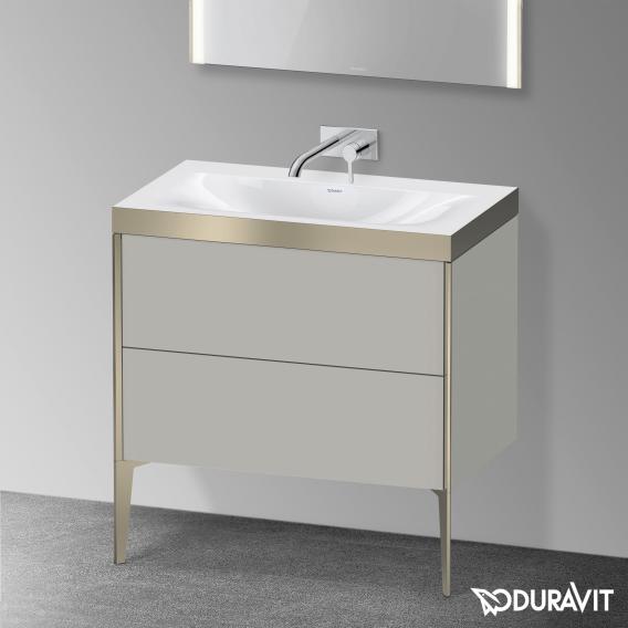 Duravit XViu 洗臉盆，附梳妝台，附 2 個拉出式隔層