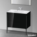 Duravit XViu washbasin with vanity unit with 2 pull-out compartments