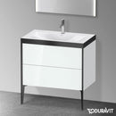 Duravit XViu washbasin with vanity unit with 2 pull-out compartments