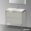 Duravit XViu washbasin with vanity unit with 2 pull-out compartments