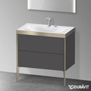 Duravit XViu washbasin with vanity unit with 2 pull-out compartments