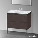 Duravit XViu washbasin with vanity unit with 2 pull-out compartments