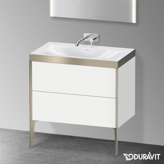 Duravit XViu 洗臉盆，附梳妝台，附 2 個拉出式隔層