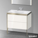 Duravit XViu washbasin with vanity unit with 2 pull-out compartments