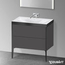 Duravit XViu washbasin with vanity unit with 2 pull-out compartments