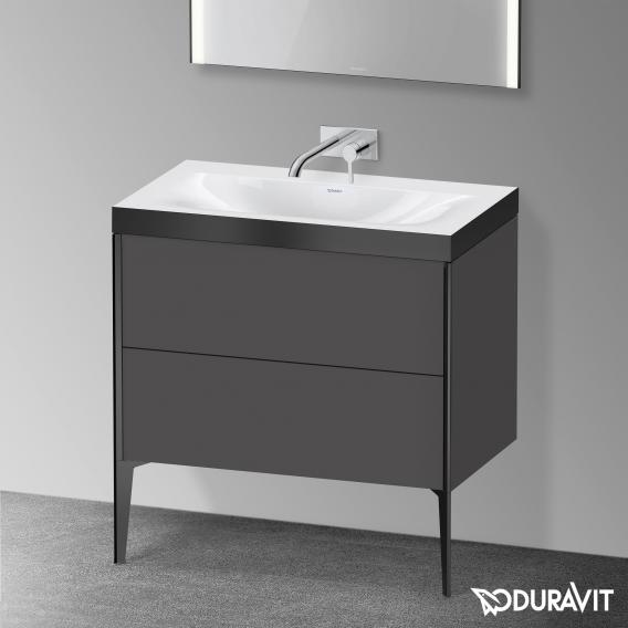 Duravit XViu 洗臉盆，附梳妝台，附 2 個拉出式隔層