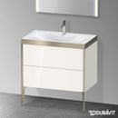 Duravit XViu washbasin with vanity unit with 2 pull-out compartments
