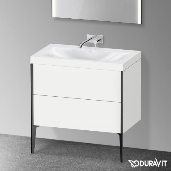 Duravit XViu 洗臉盆，附梳妝台，附 2 個拉出式隔層