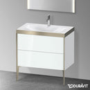 Duravit XViu washbasin with vanity unit with 2 pull-out compartments