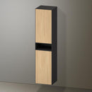 Duravit Zencha tall unit with 2 doors and 1 open compartment