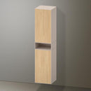 Duravit Zencha tall unit with 2 doors and 1 open compartment