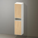 Duravit Zencha tall unit with 2 doors and 1 open compartment