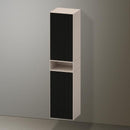 Duravit Zencha tall unit with 2 doors and 1 open compartment