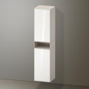 Duravit Zencha tall unit with 2 doors and 1 open compartment