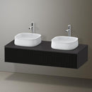 Duravit Zencha vanity unit with 1 pull-out compartment for 2 countertop washbasins