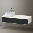 Duravit Zencha vanity unit with 1 pull-out compartment for countertop washbasin
