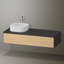 Duravit Zencha vanity unit with 1 pull-out compartment for countertop washbasin