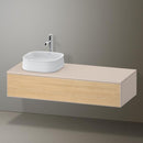 Duravit Zencha vanity unit with 1 pull-out compartment for countertop washbasin