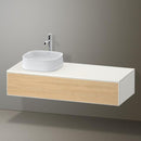 Duravit Zencha vanity unit with 1 pull-out compartment for countertop washbasin