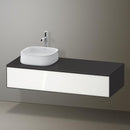 Duravit Zencha vanity unit with 1 pull-out compartment for countertop washbasin