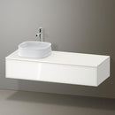 Duravit Zencha vanity unit with 1 pull-out compartment for countertop washbasin