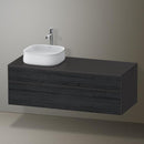 Duravit Zencha vanity unit with 2 pull-out compartments for countertop washbasin