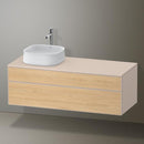 Duravit Zencha vanity unit with 2 pull-out compartments for countertop washbasin